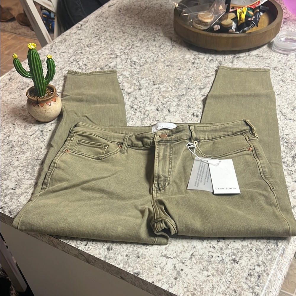 Dear John Women's Olive Skinny Jeans. Brand new. - Picture 3 of 3